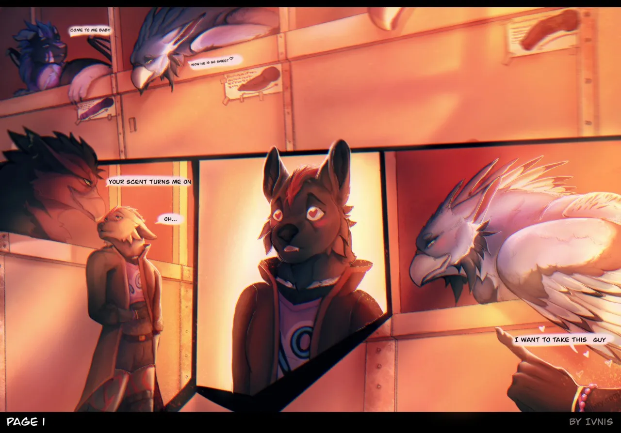 Wolf x Gryphon porno comics Cover