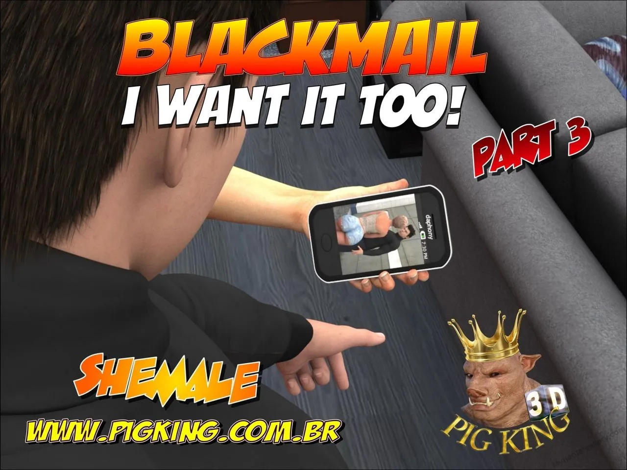 Blackmail! 3 porno comics Cover