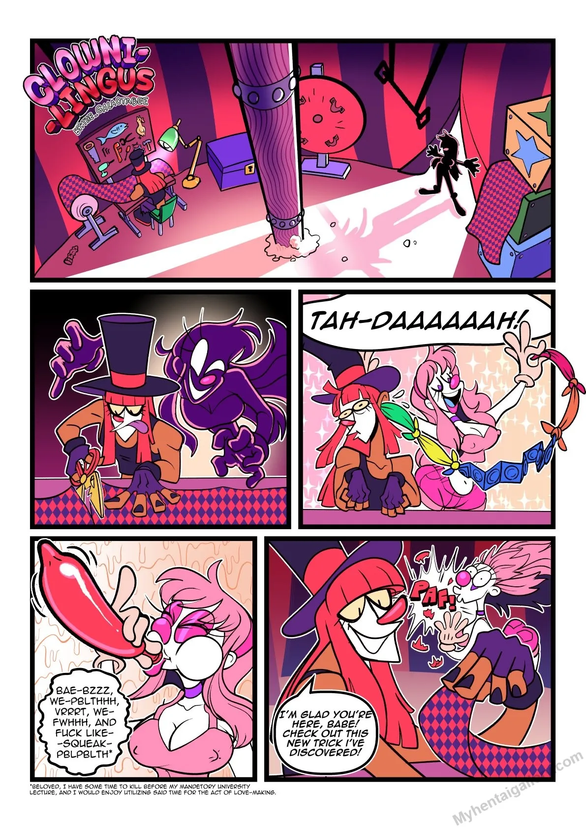 Clownilingus porno comics Cover