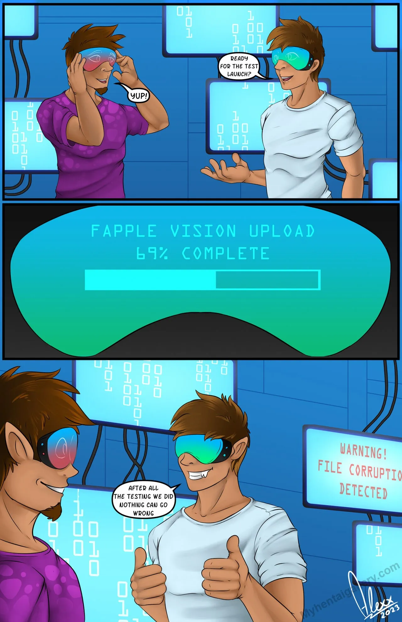 Cyber Noodles porno comics Cover