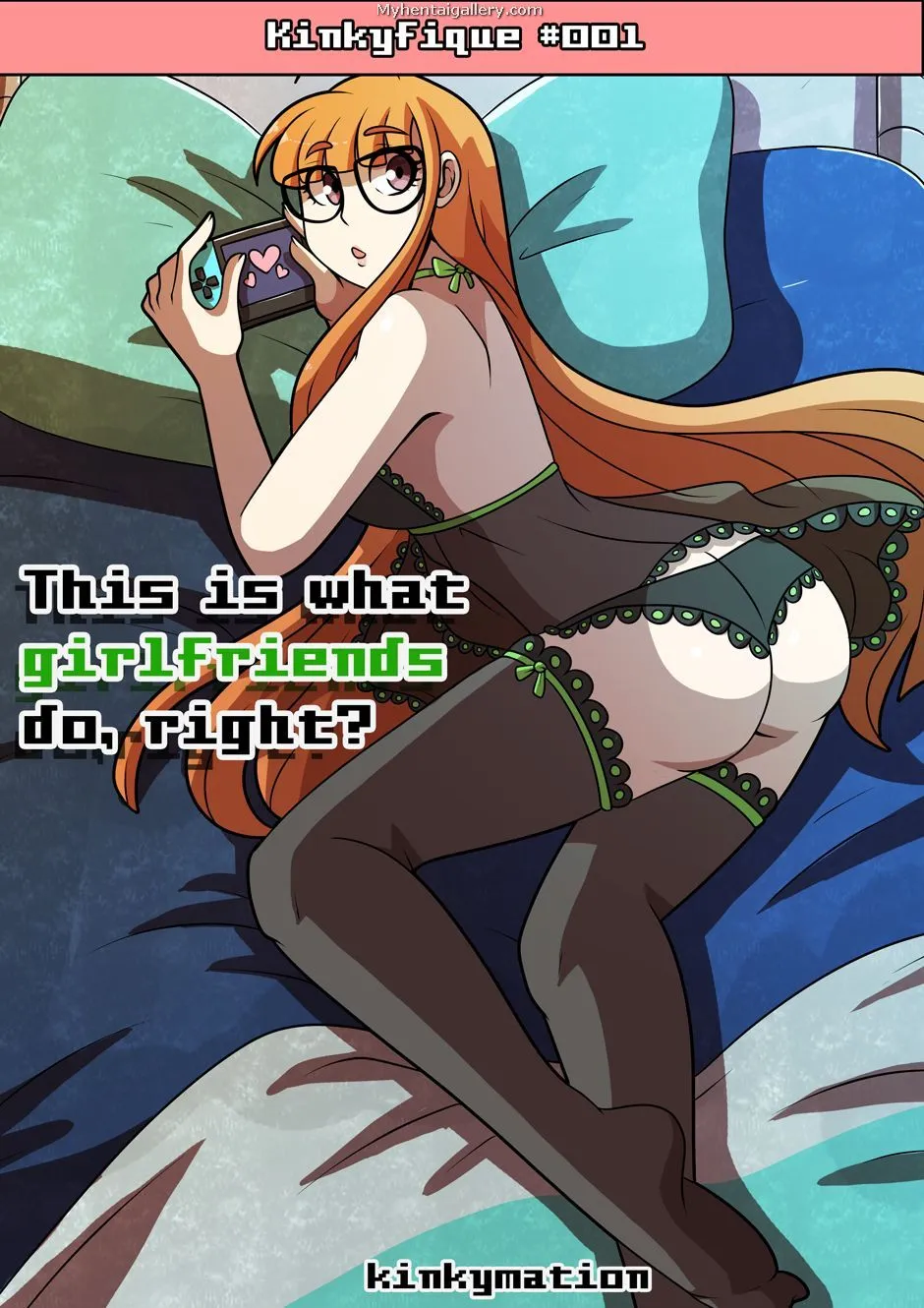 This Is What Girlfriends Do, Right porno comics Cover