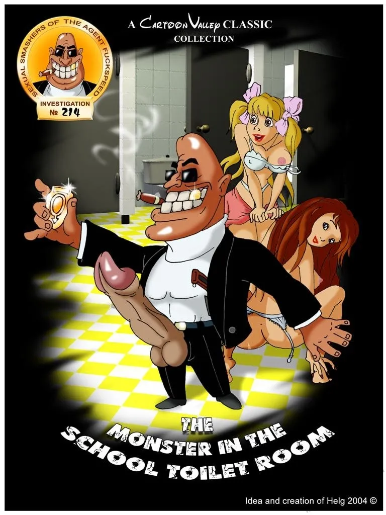 The Monster In The School Toilet Room porno comics Cover