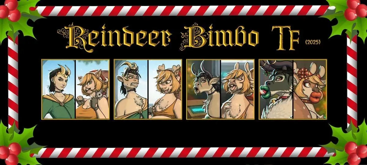 Reindeer Bimbo TF porno comics Cover