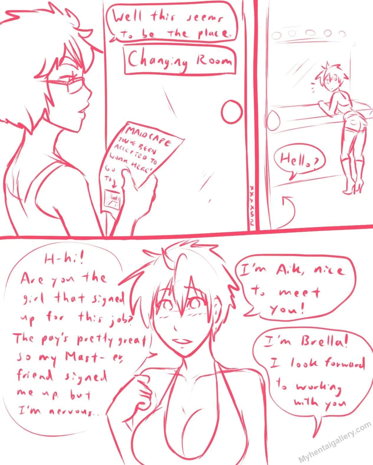 Maid Cafe porno comics