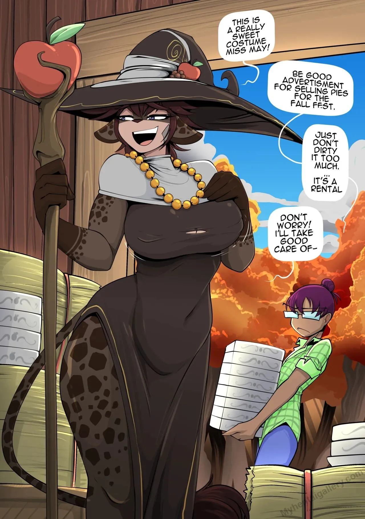 Witch Mia porno comics Cover