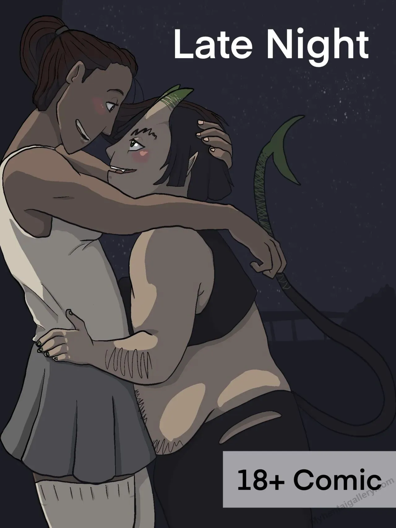 Late Night! porno comics Cover