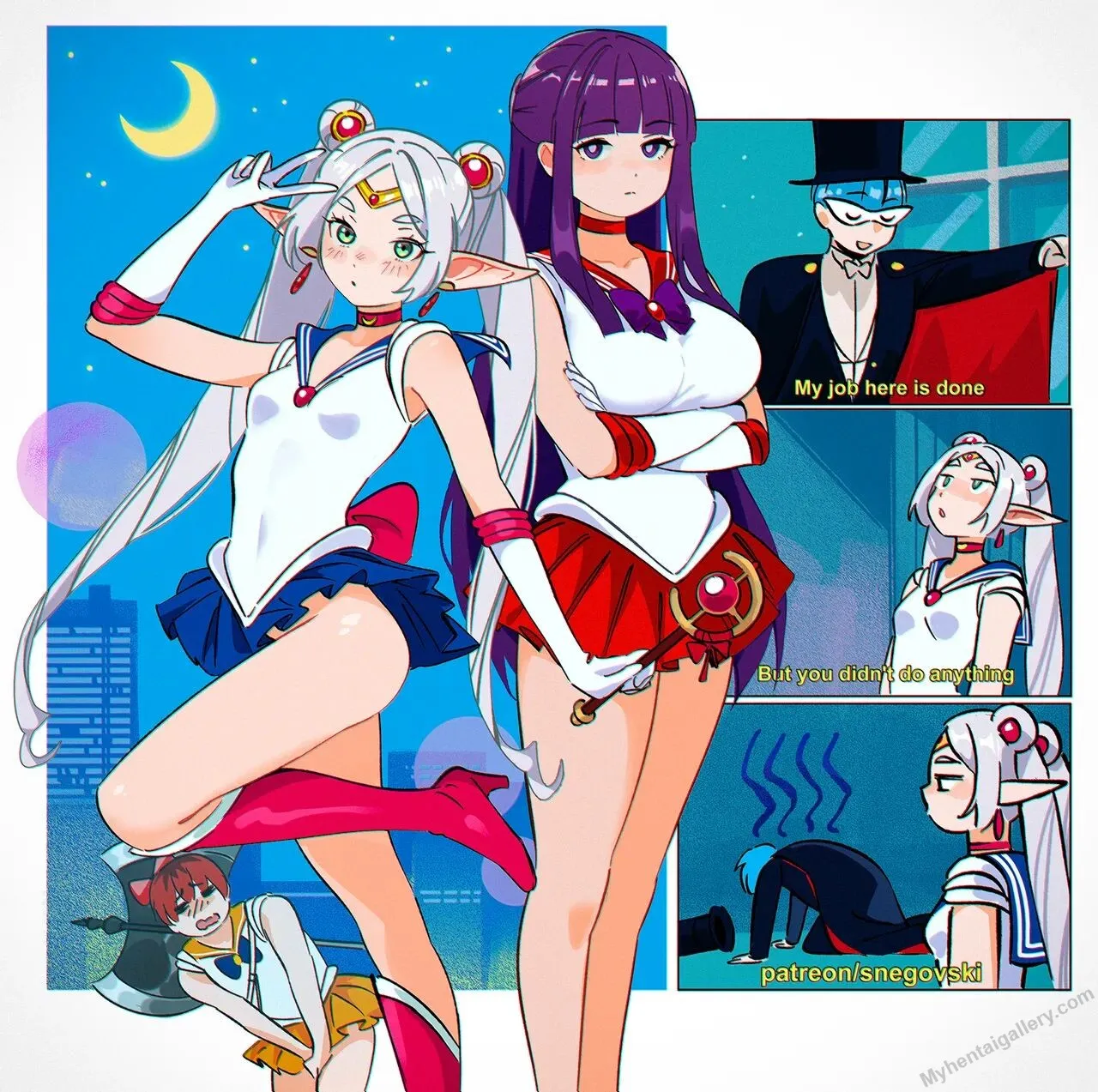 No Villain Can Stand This Technique porno comics Cover