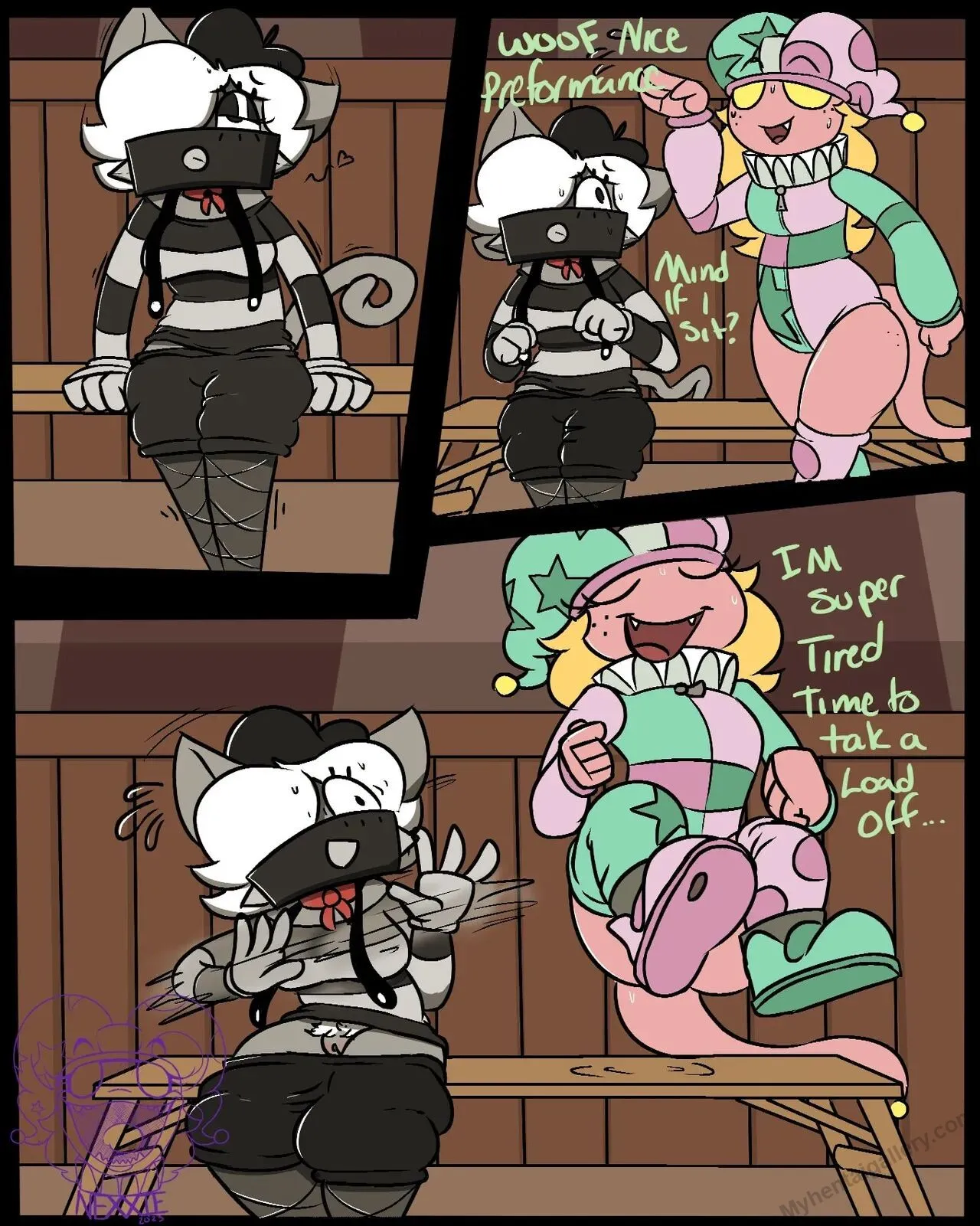 Mime And A Hard Seat porno comics