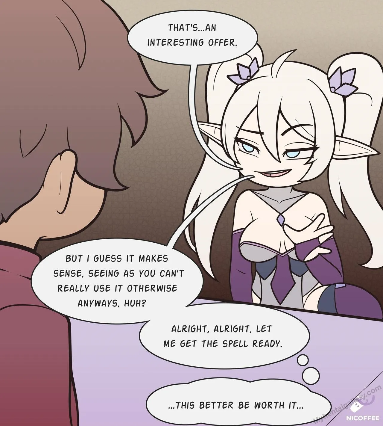 Aeronwen Putting Her Shapeshifting Spells To Use porno comics Cover