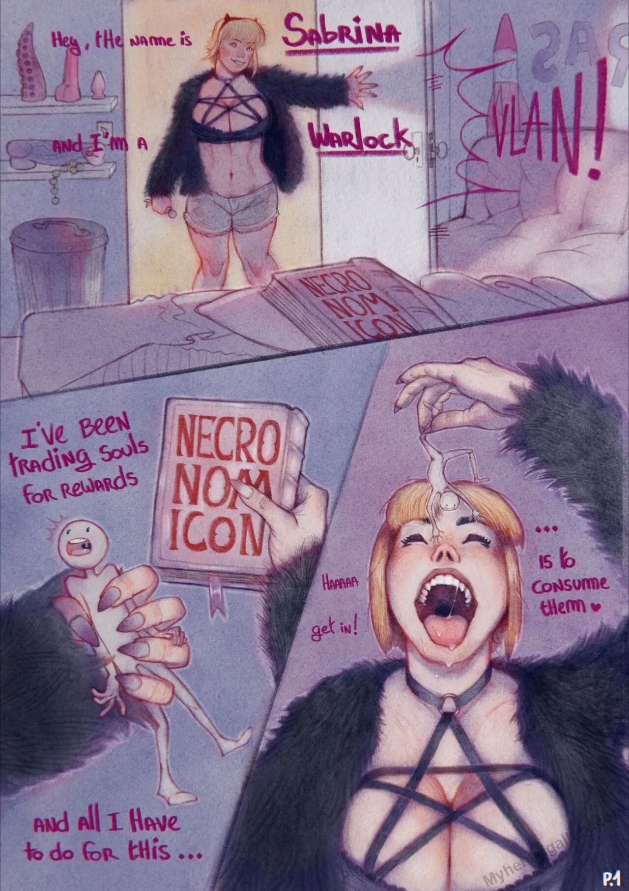 Sabrina The Warlock porno comics Cover