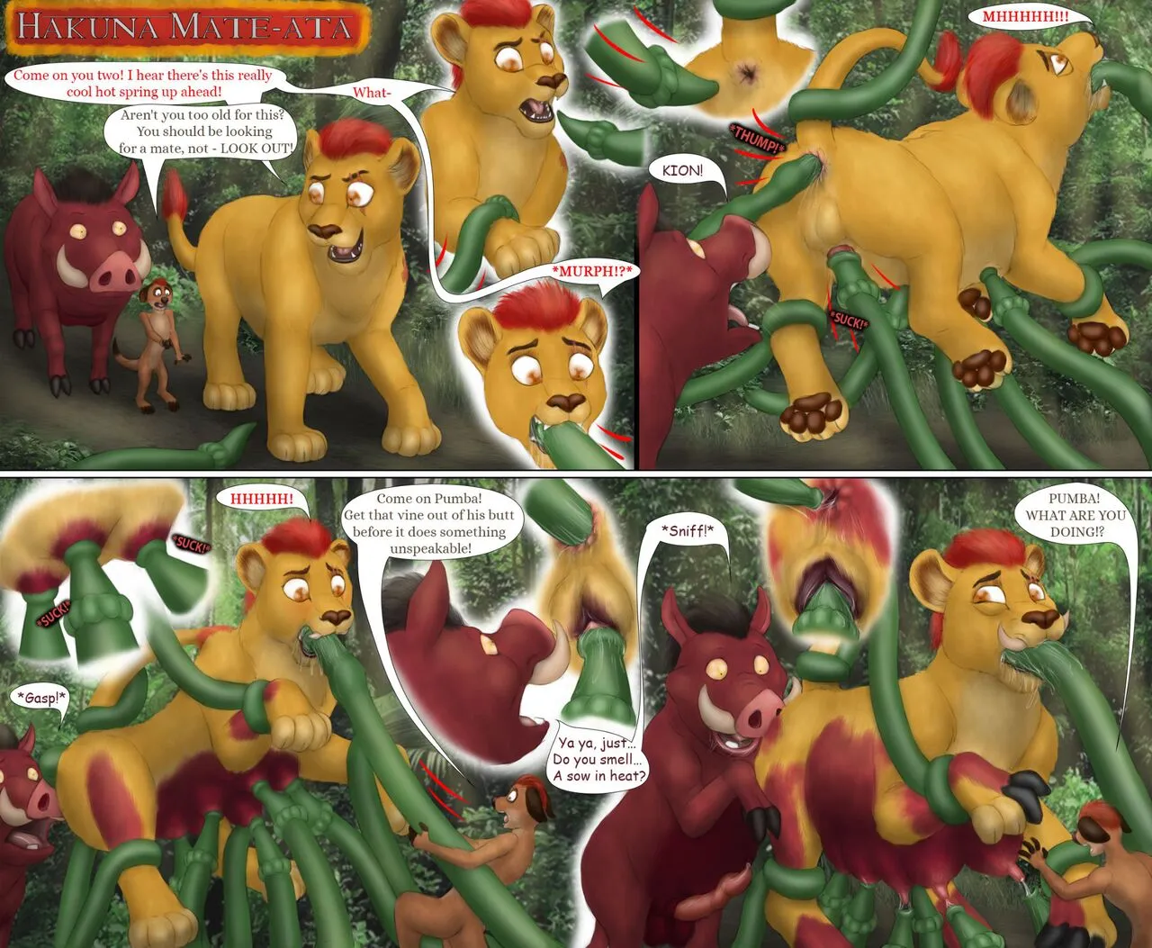 Hakuna Mate-Ata porno comics Cover