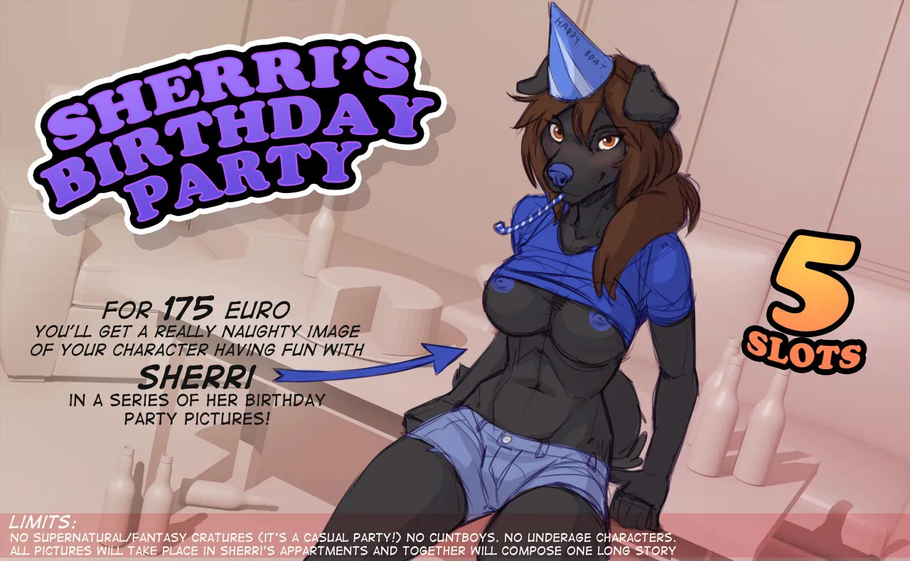 Sherri's Birthday Party porno comics Cover