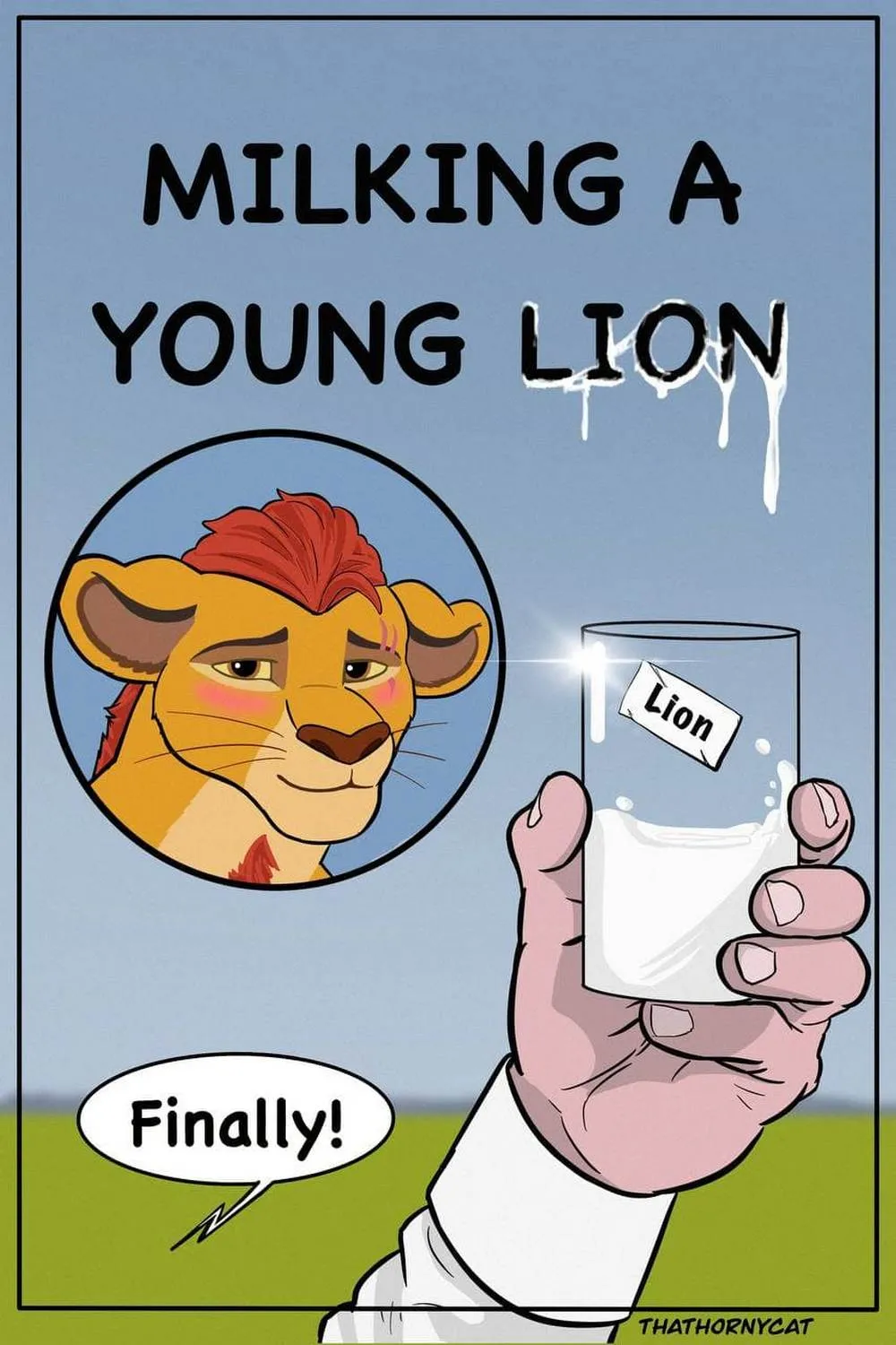 Milking A Young Lion porno comics