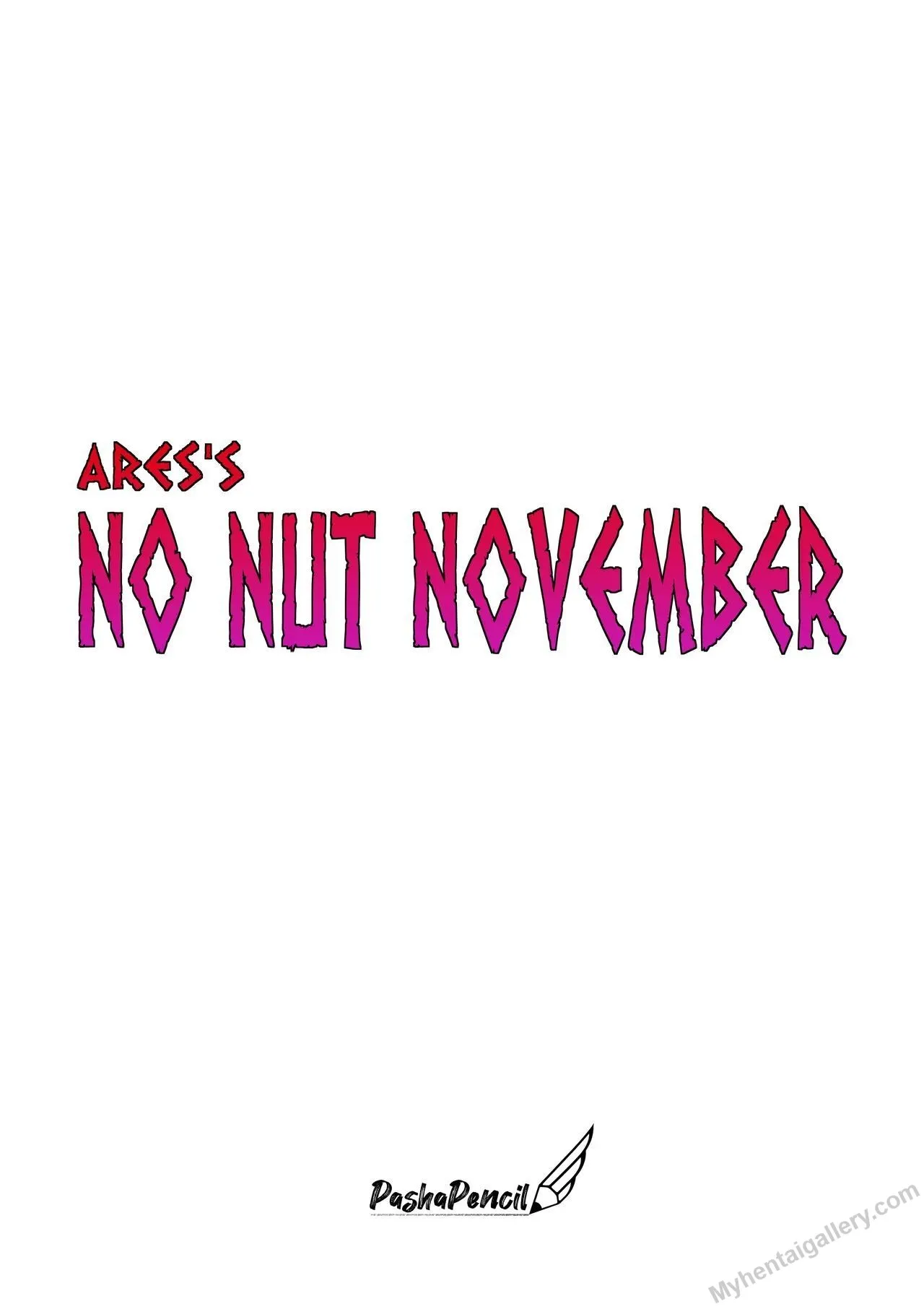 Ares's No Nut November porno comics Cover