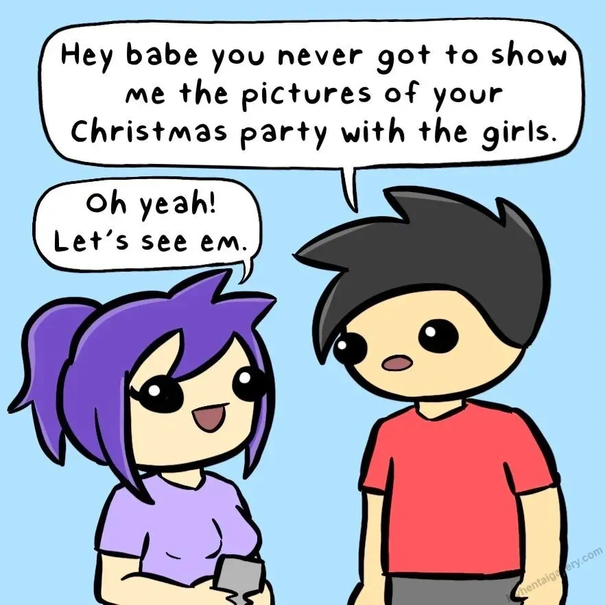 Christmas Party Girls porno comics
