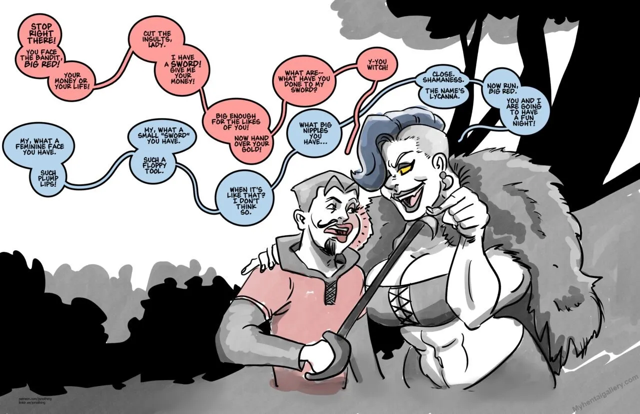 Big Red porno comics