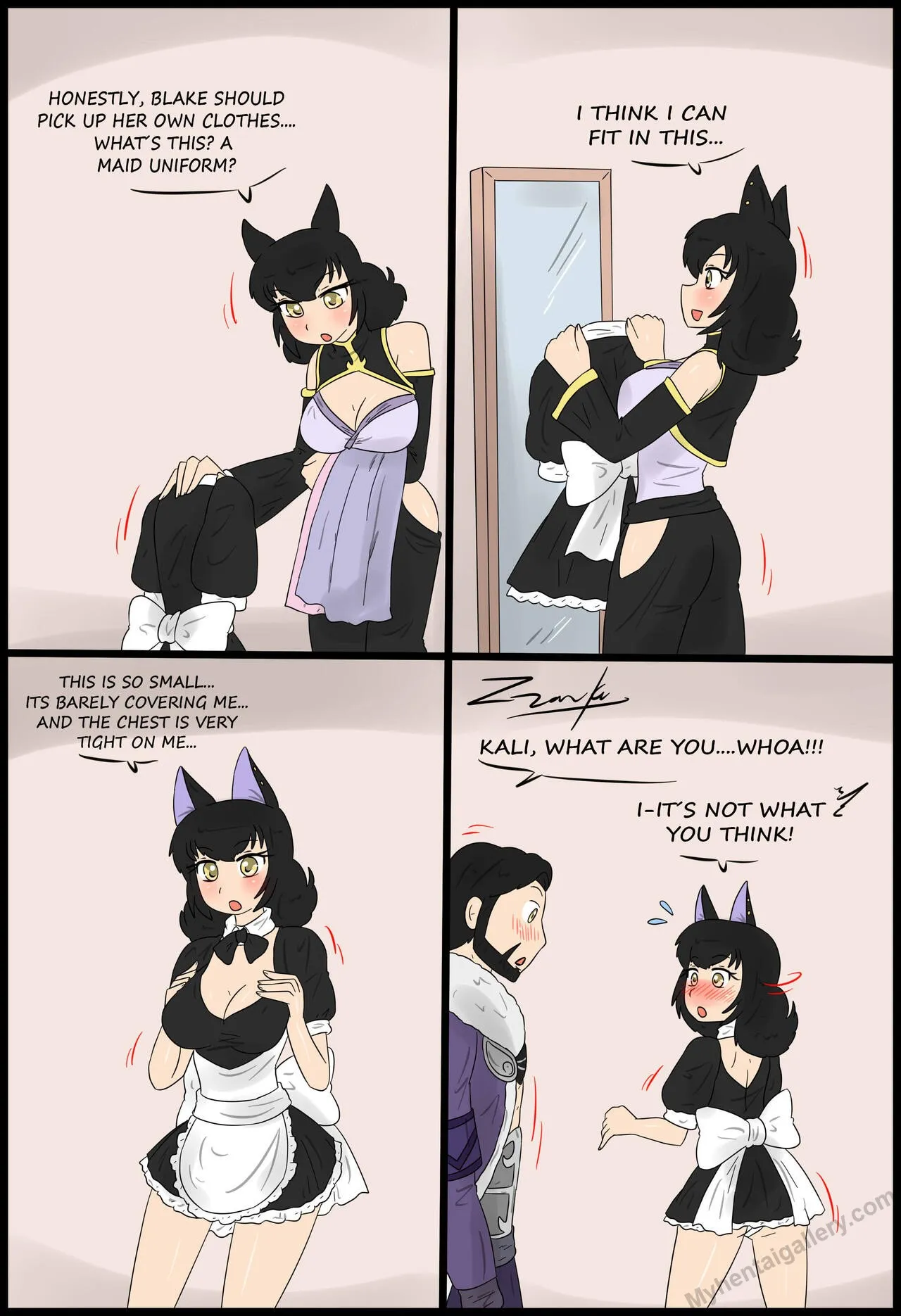 Kali Tries Being A Maid porno comics Cover