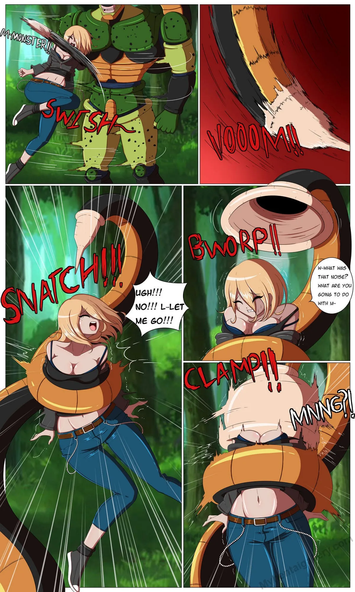 Cell Absorbs Roxxane And Saira porno comics