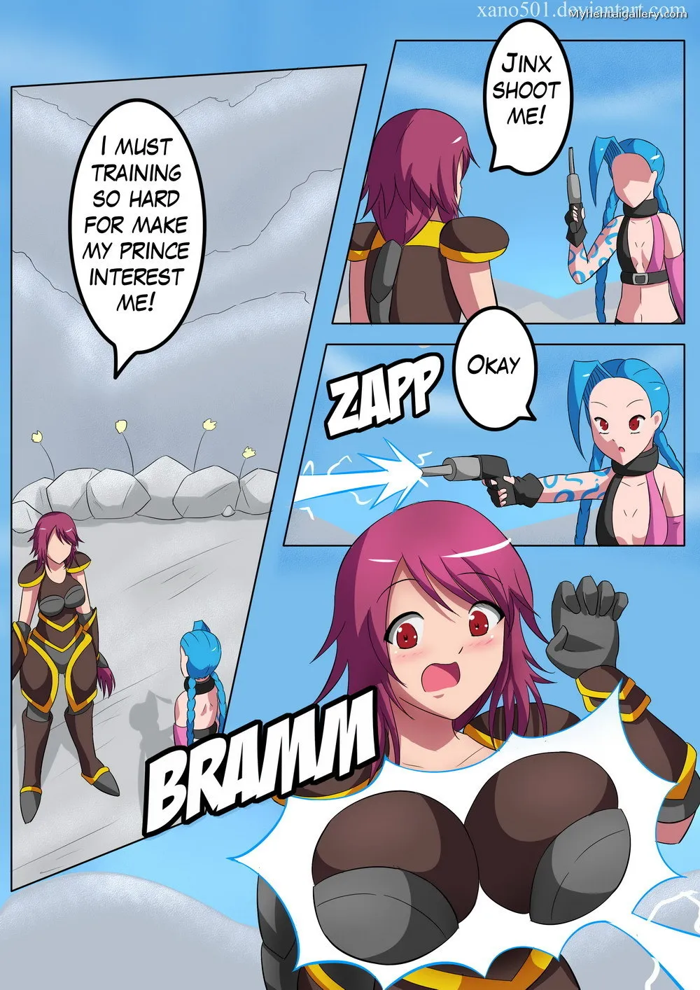 Shyvana And Boob Gun porno comics