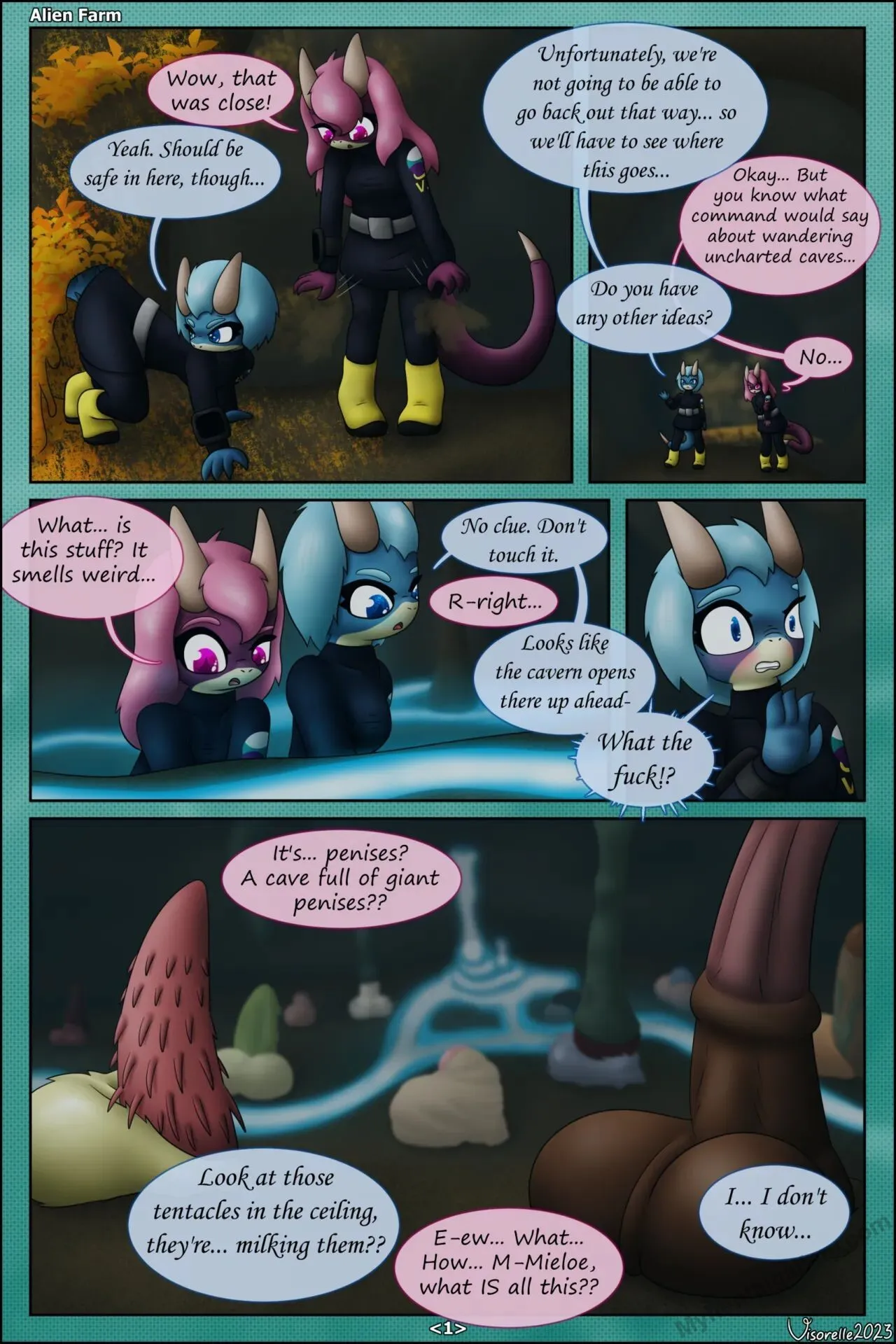 Alien Farm porno comics Cover