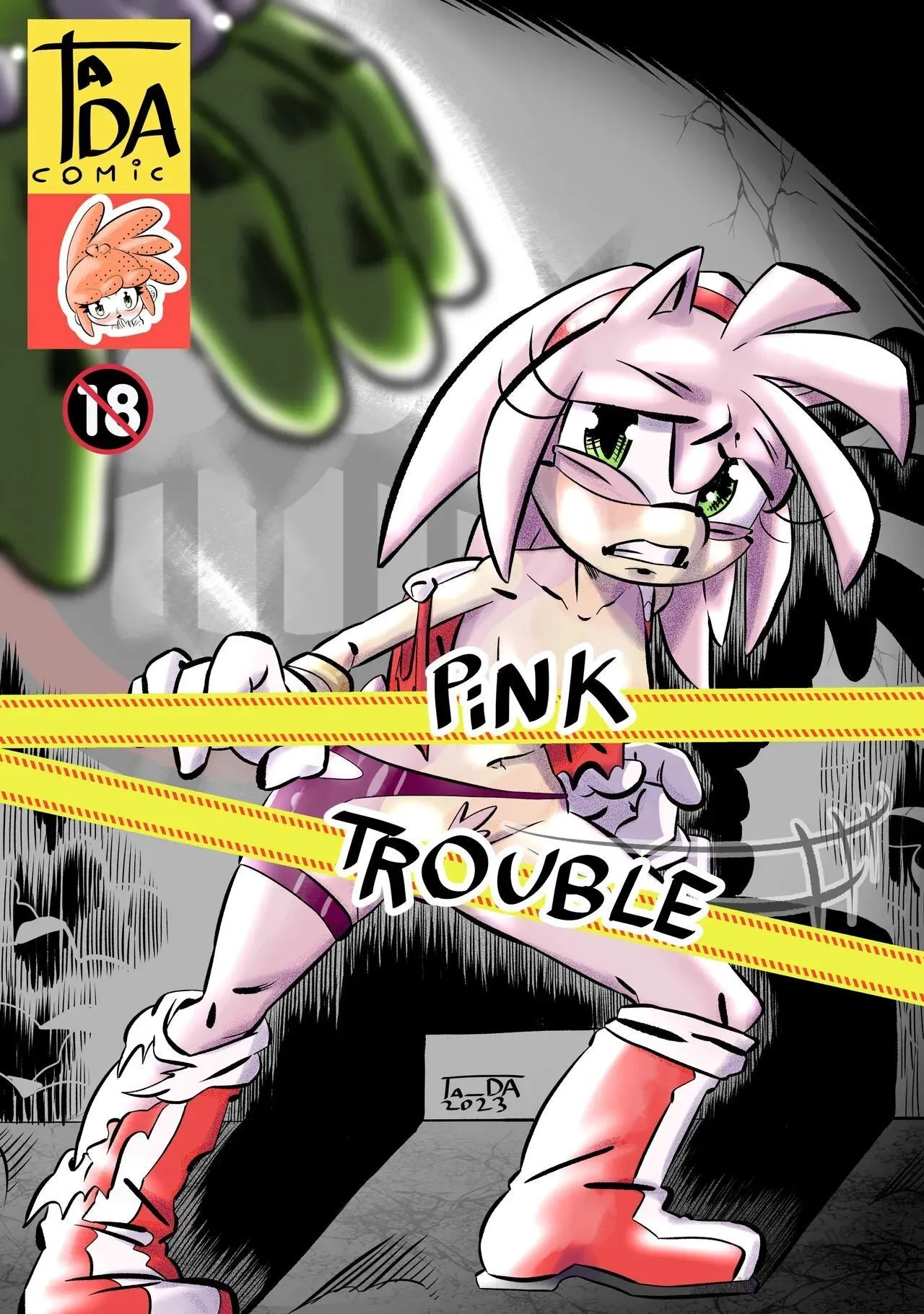 Pink Trouble porno comics Cover