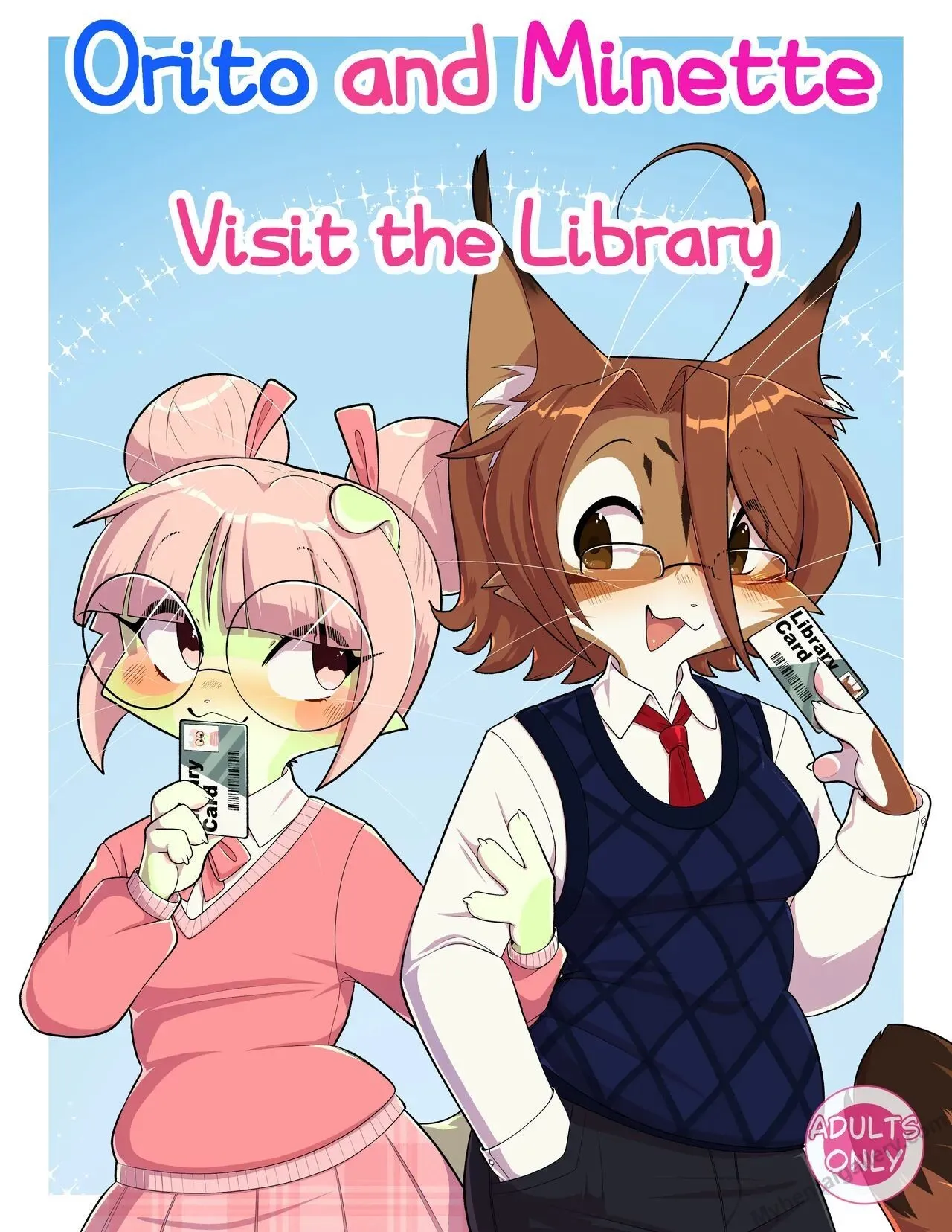 Orito And Minette Visit The Library porno comics Cover