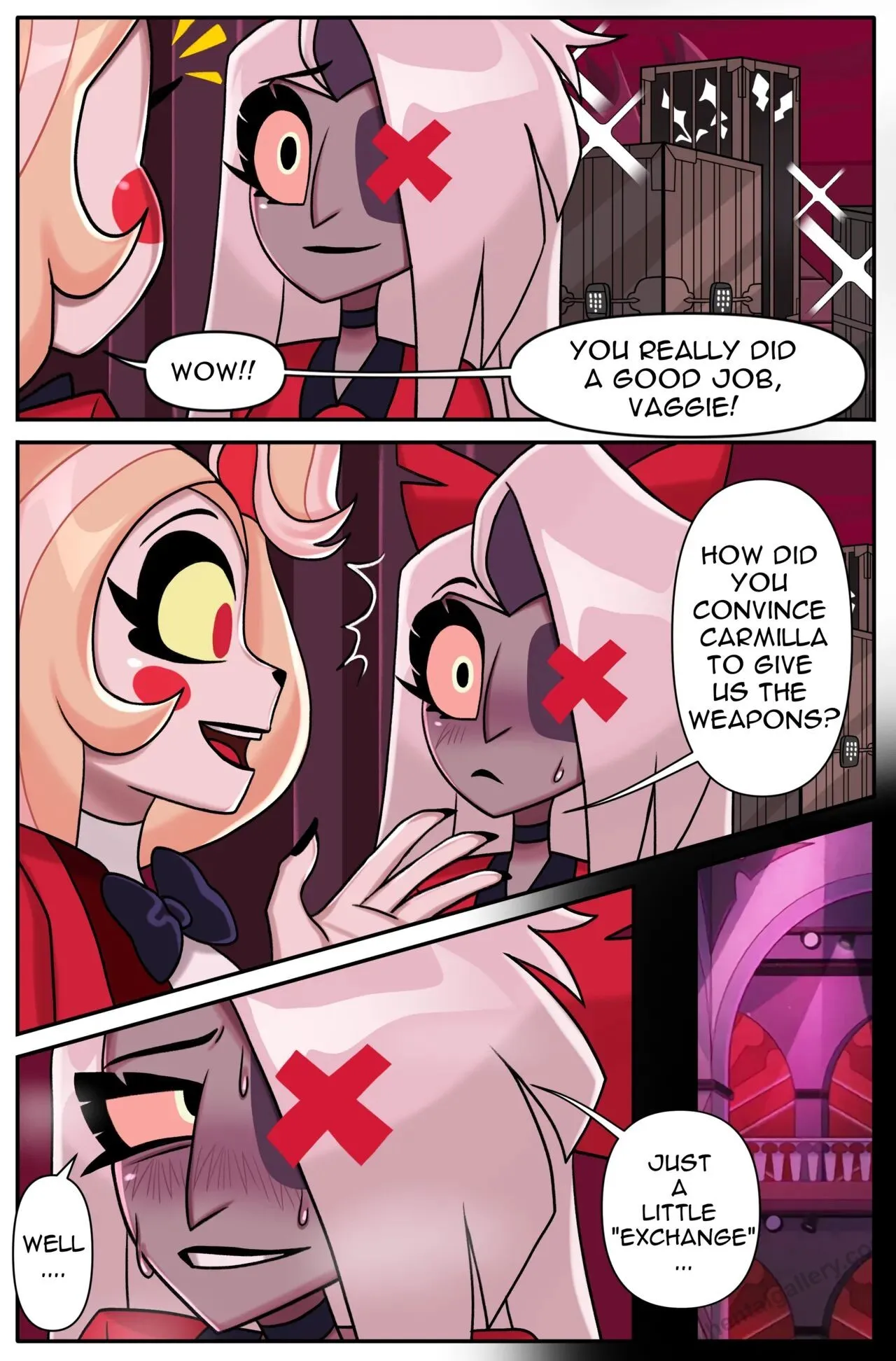 Vaggie x Carmilla porno comics Cover