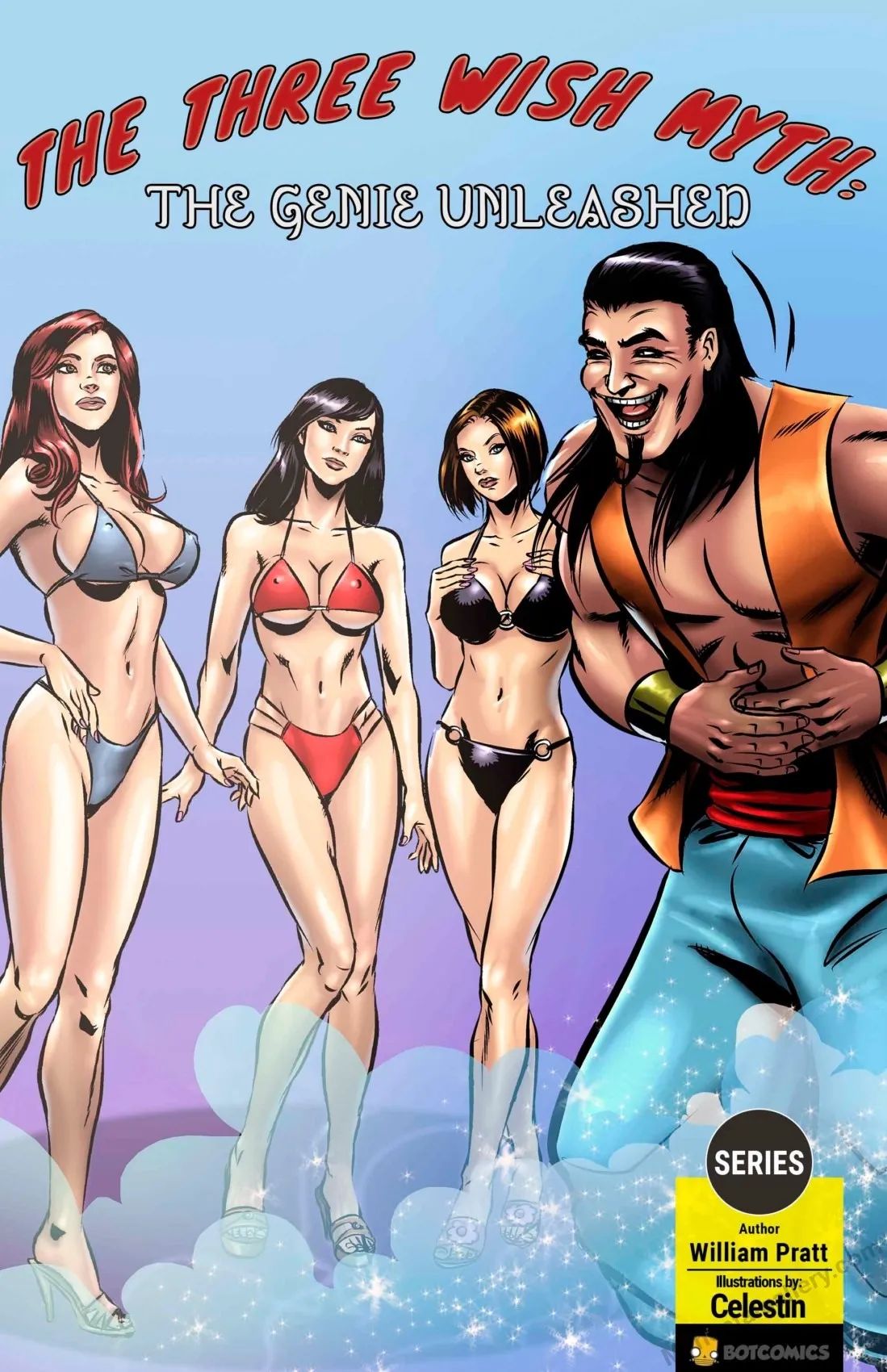 The Three Wish Myth - The Genie Unleashed porno comics Cover