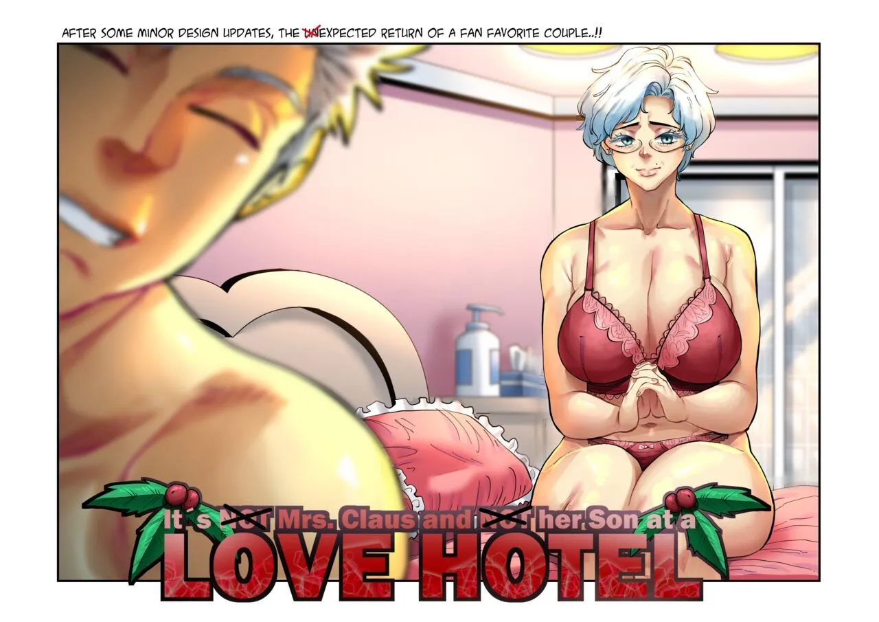 It's Not Mrs Claus And Not Her Son At A Love Hotel porno comics Cover