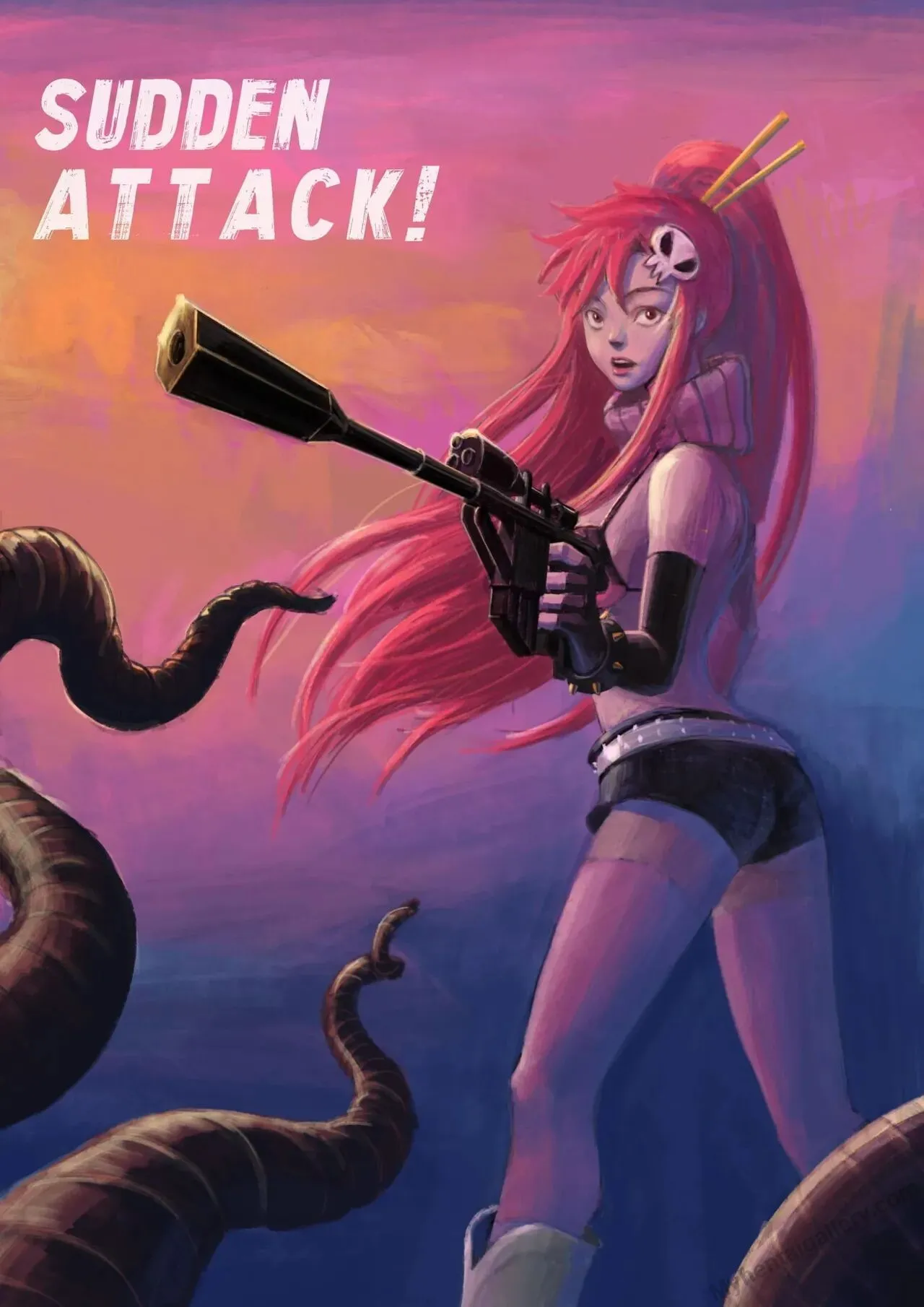 Sudden Attack! porno comics Cover