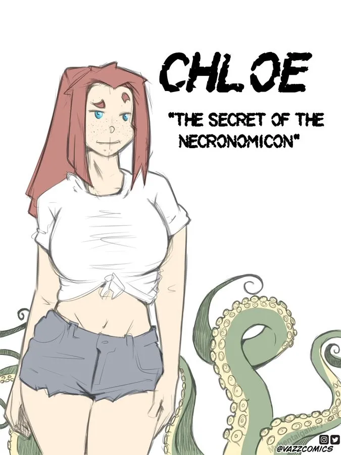 Chloe - The Secret Of The Necronomicon porno comics Cover