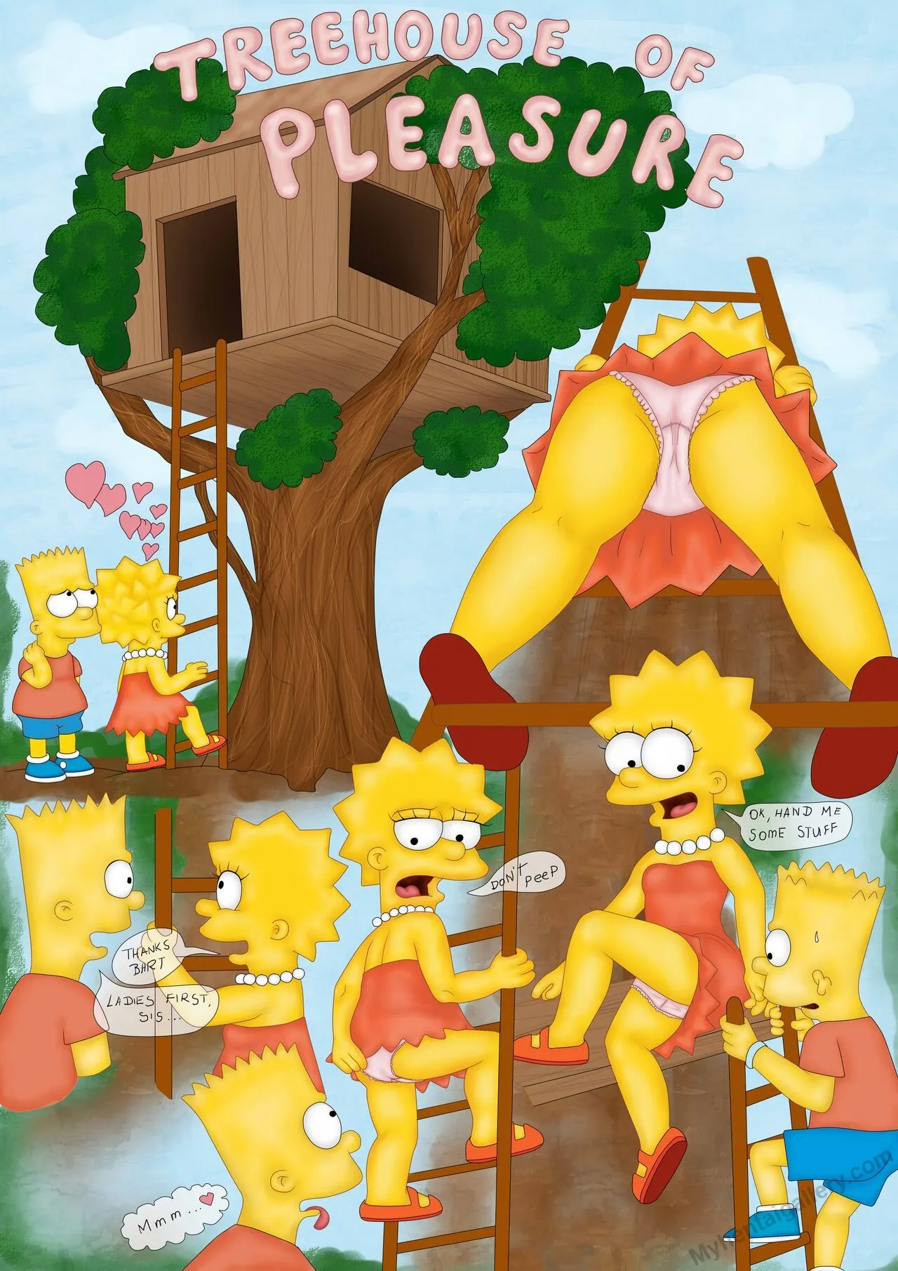 Tree House Of Pleasure porno comics Cover