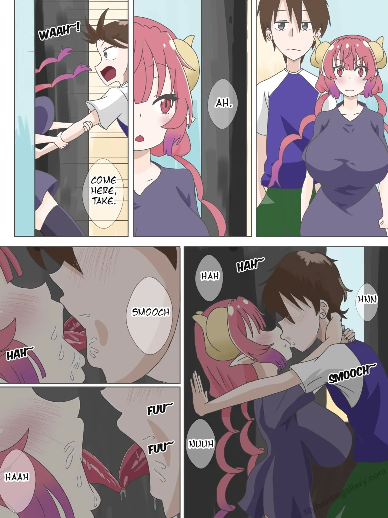 Ilulu Goes To Take's House porno comics