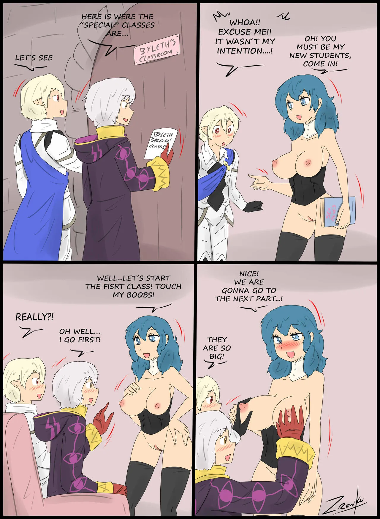 Sexy Lesson porno comics Cover