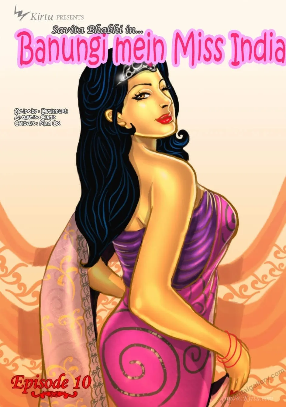 Savita Bhabhi 10 - Miss India 1 porno comics Cover