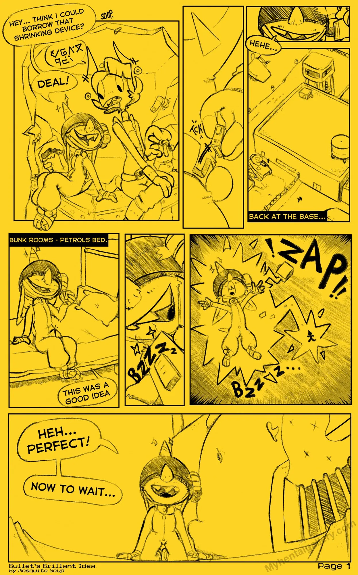 Bullet's Brilliant Idea porno comics Cover
