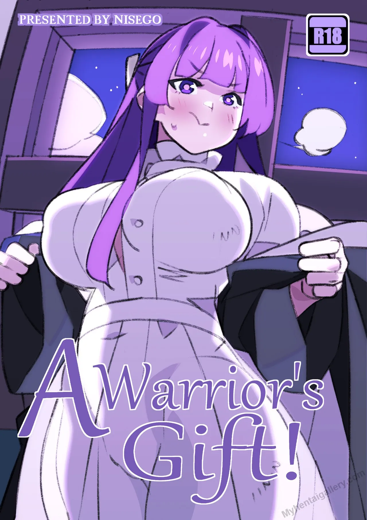 A Warrior's Gift! porno comics Cover