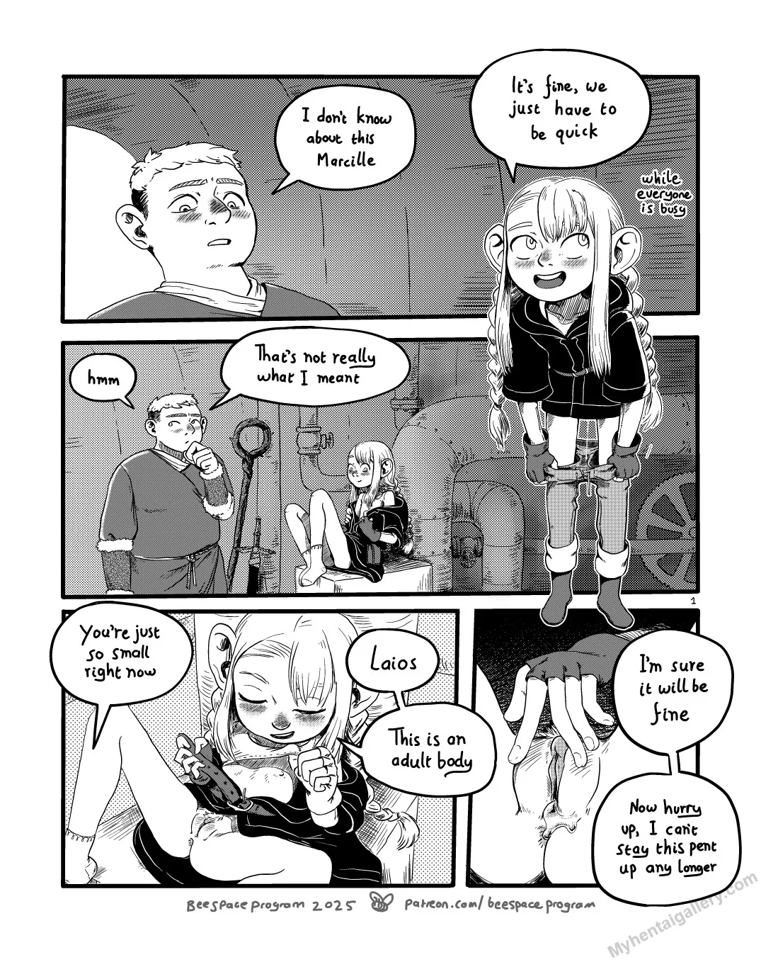 Marcille x Laios porno comics