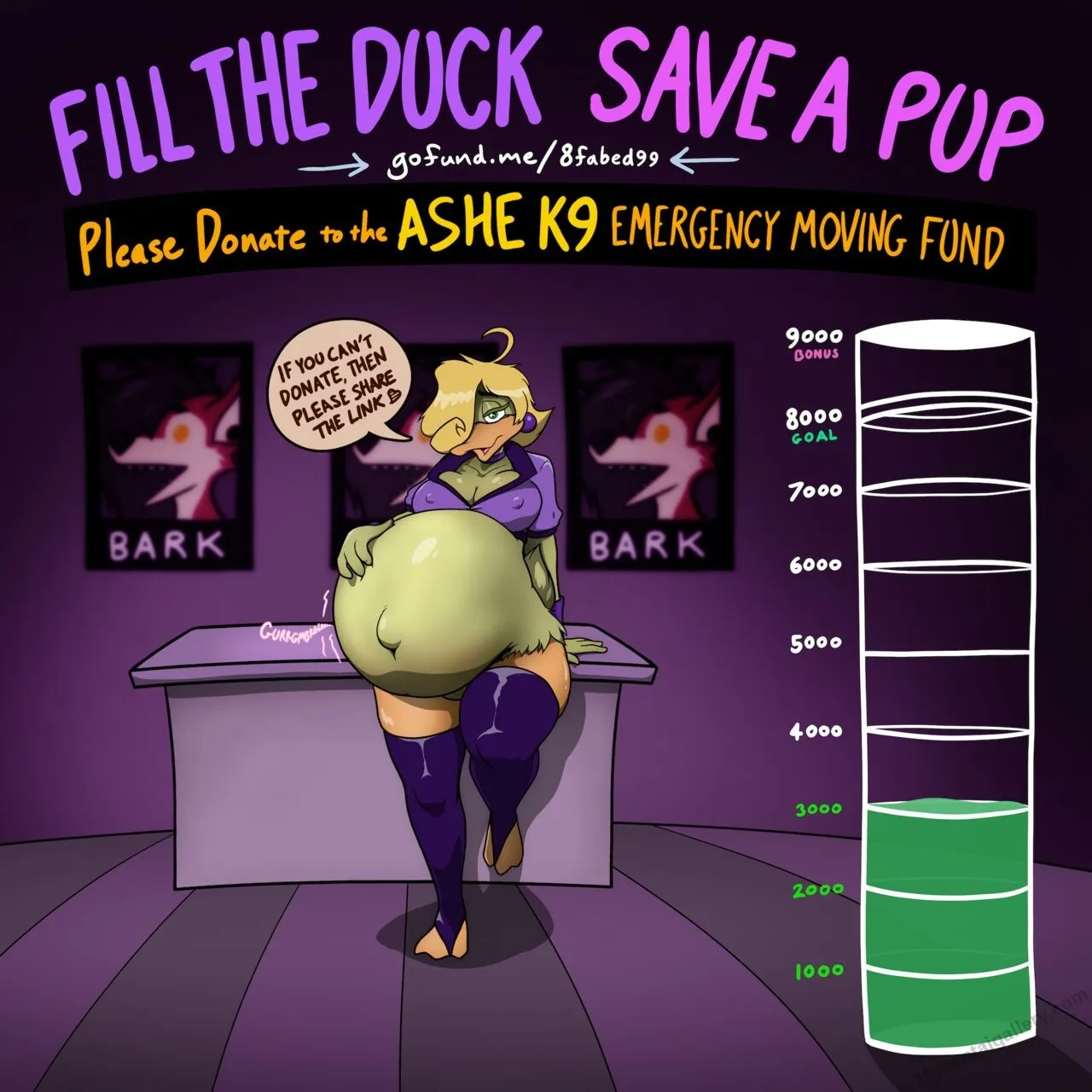 Fill The Duck - Save A Pup porno comics Cover