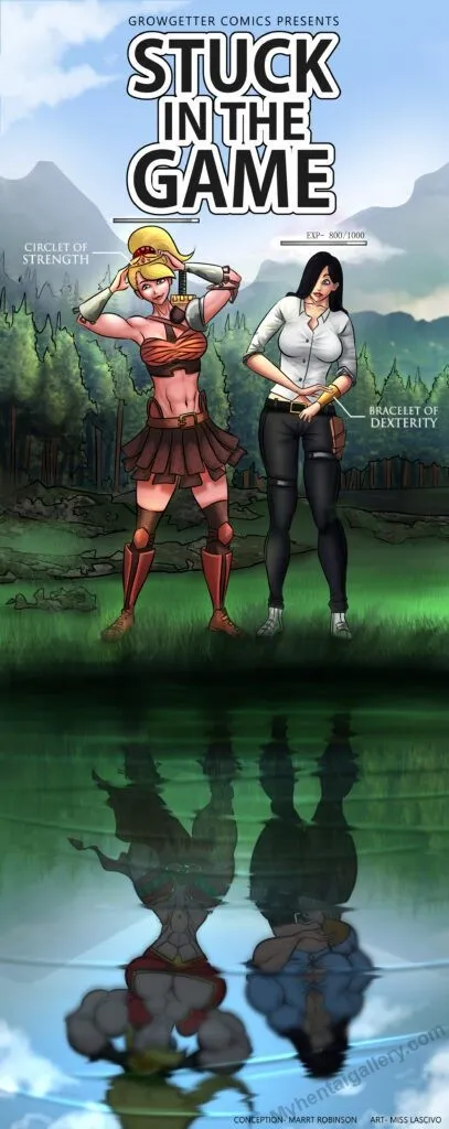 Stuck In The Game porno comics Cover