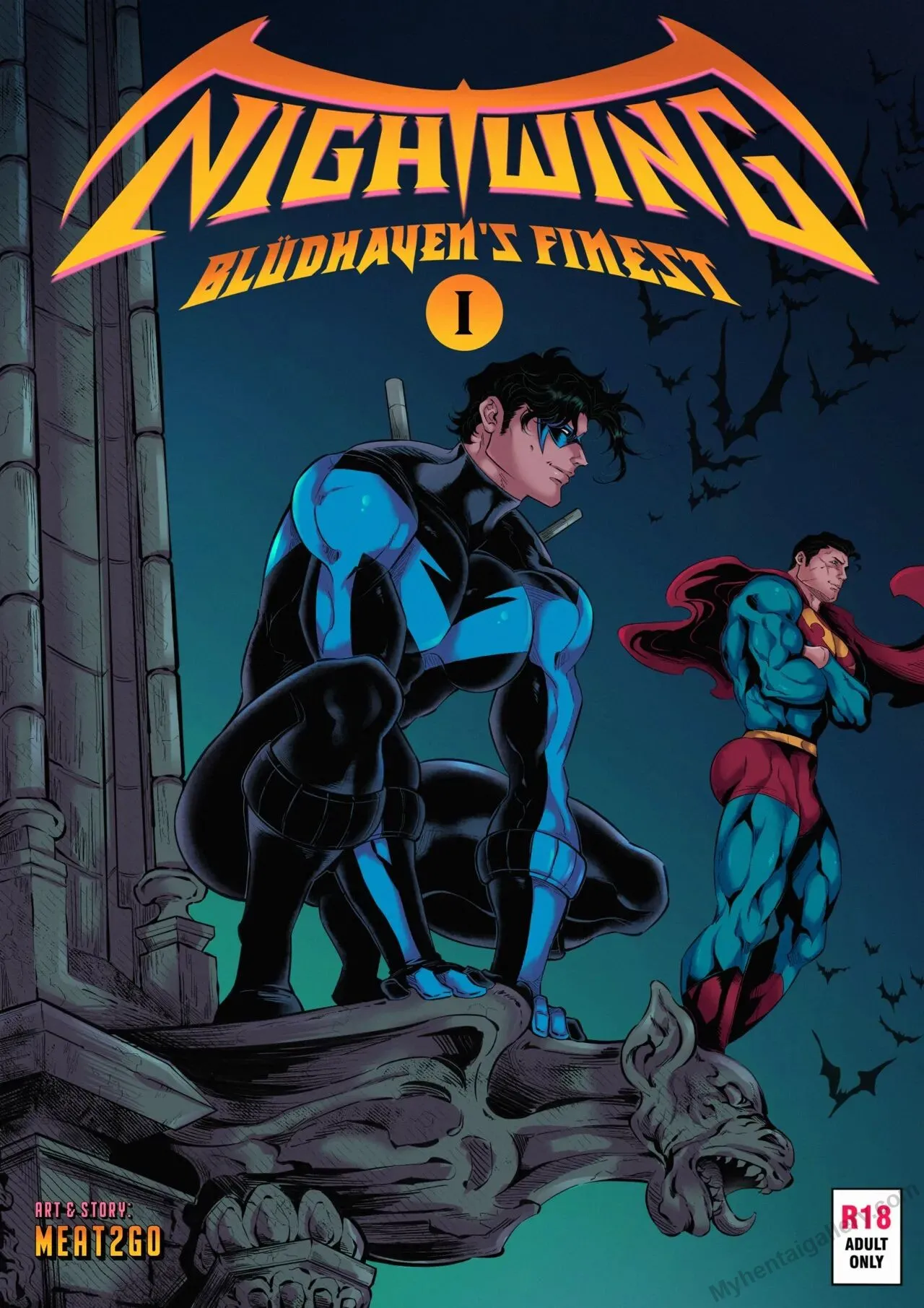 Nightwing - Bludhaven's Finest 1 porno comics Cover