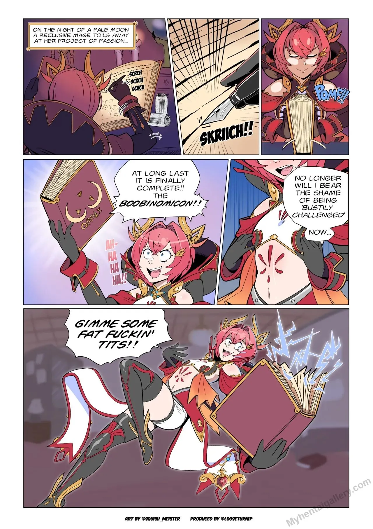 The Curse Of The Boobonomicon porno comics Cover