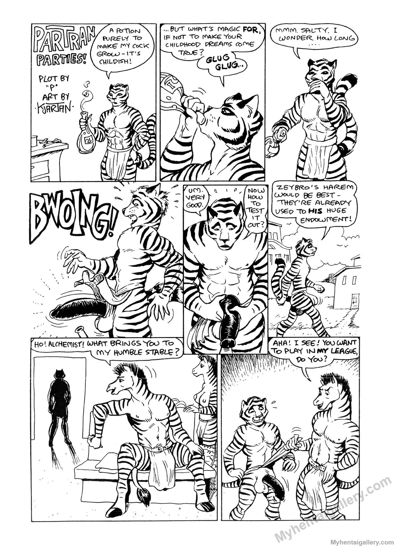 Partran Parties! porno comics Cover