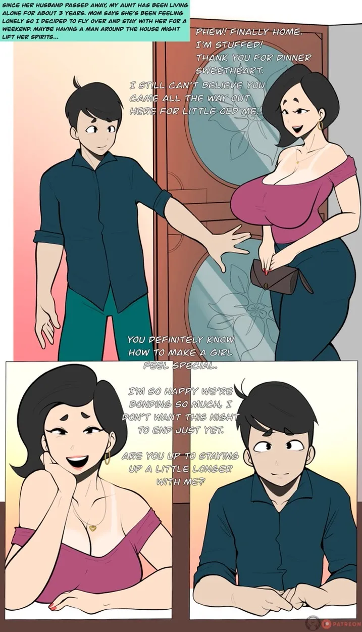 A Widowed Aunt porno comics