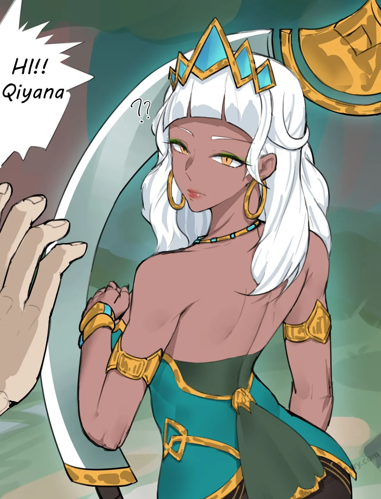 Qiyana Can't Resist Dick porno comics Cover