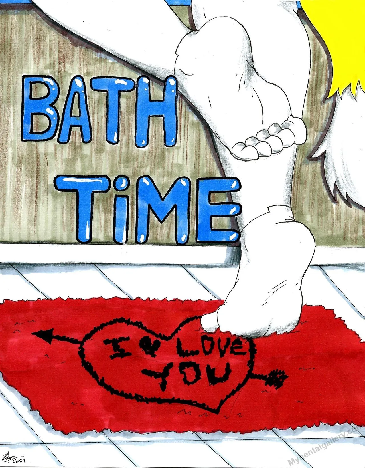 Bath Time porno comics