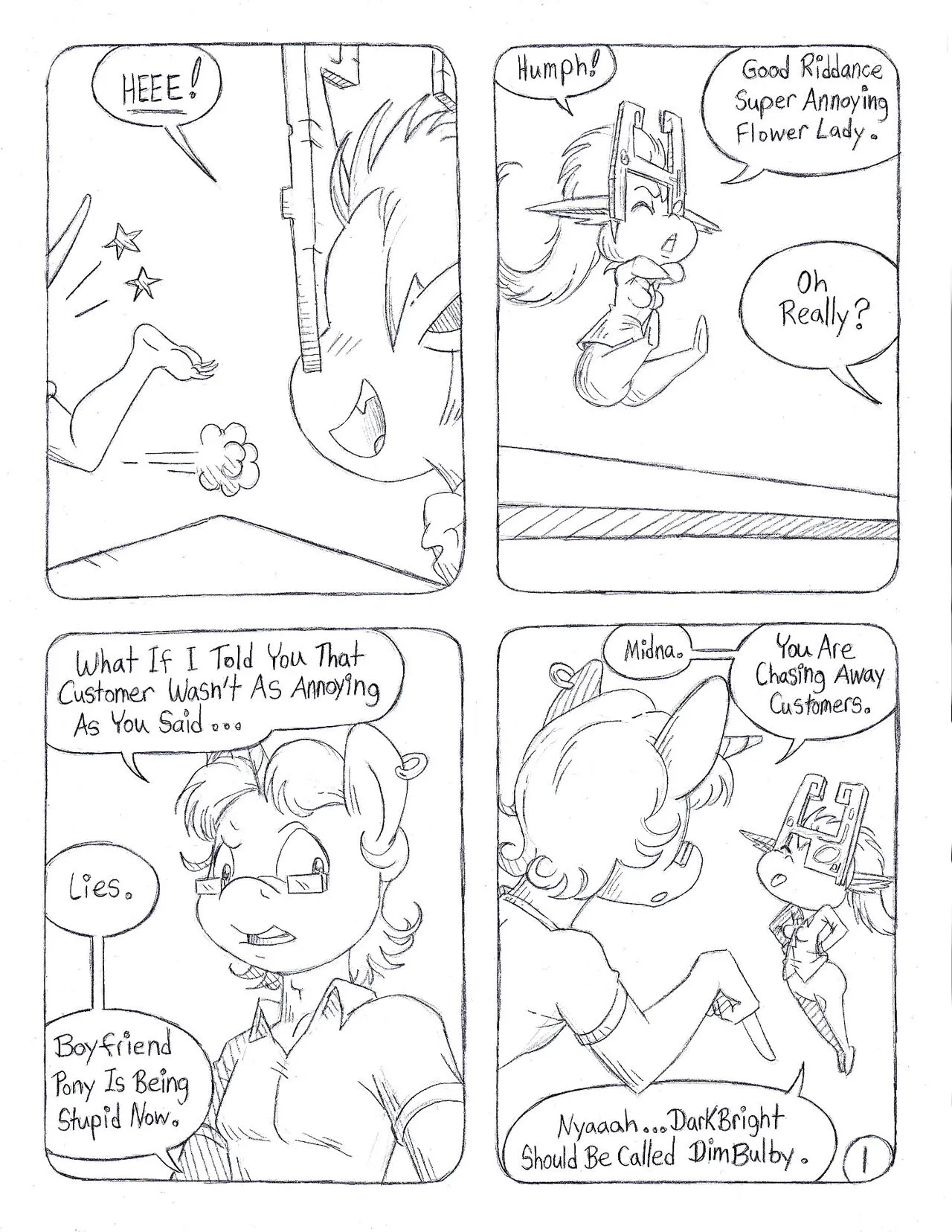 Nibbling Predicament porno comics Cover