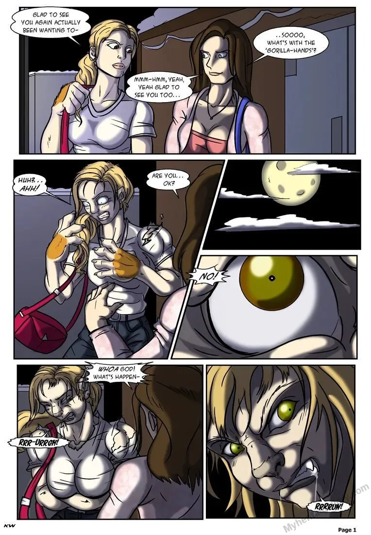 A Werewolf Night porno comics Cover