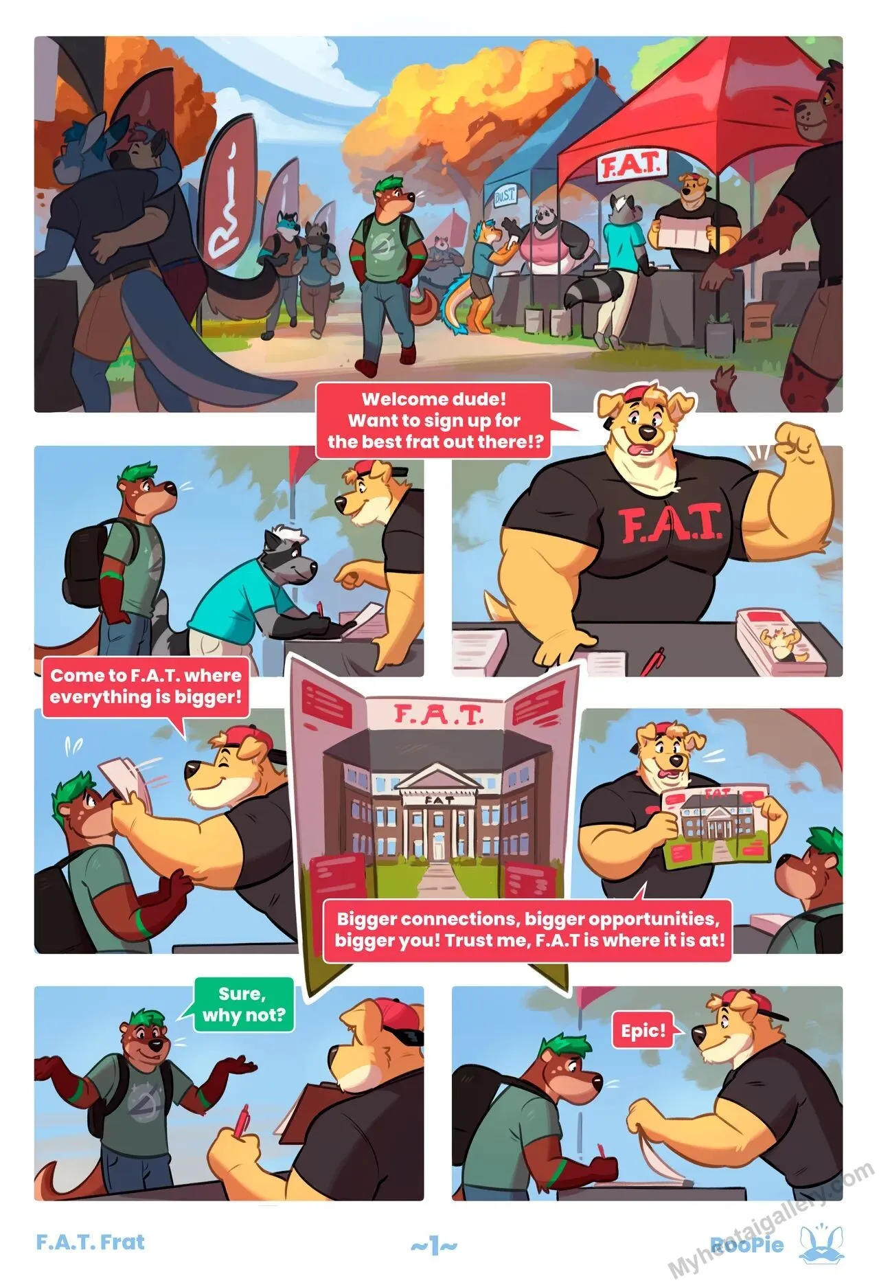 F.A.T. Frat porno comics