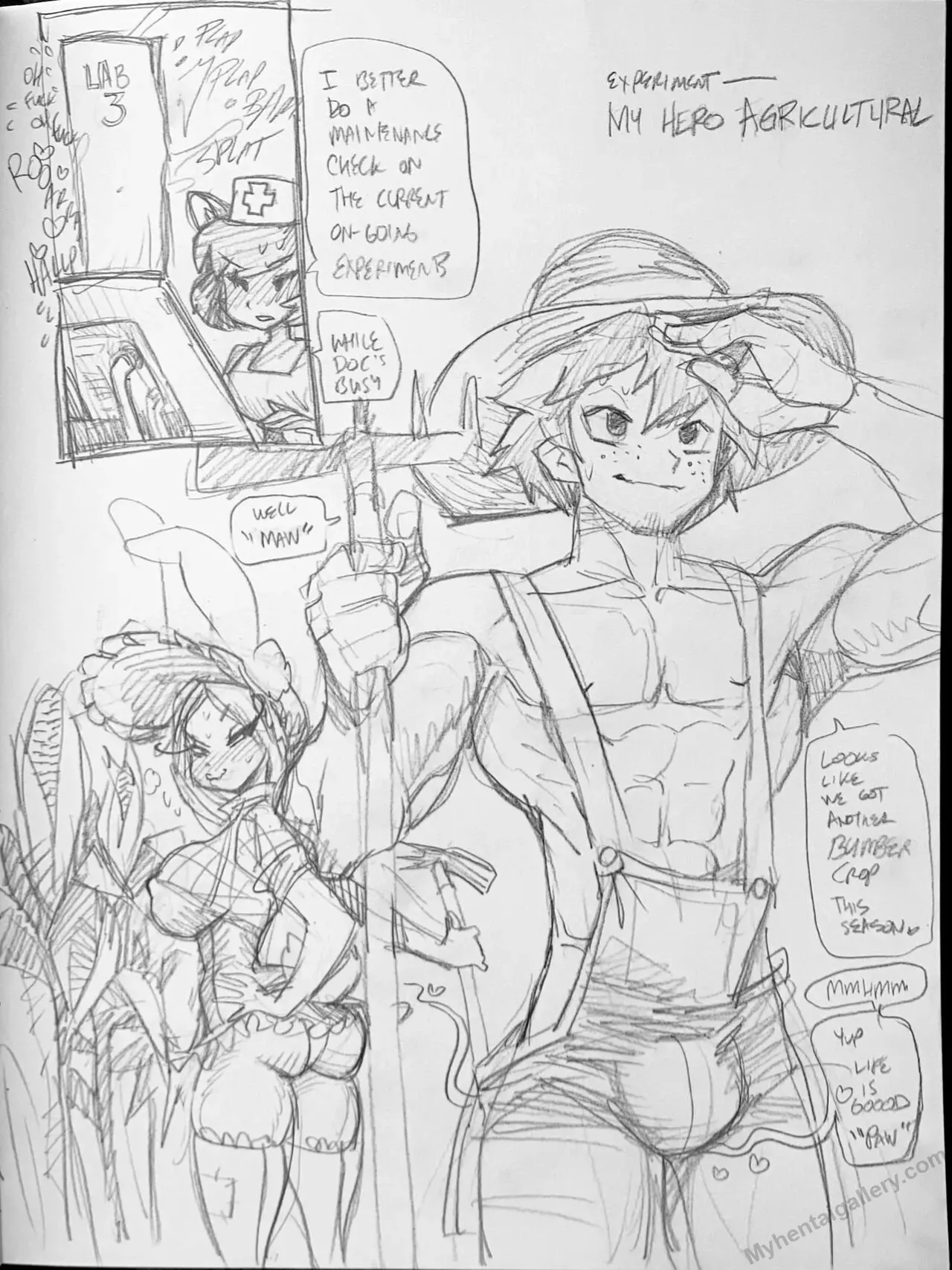 Booty Doc Goof-Off - Experiment - My Hero Agricultural porno comics Cover
